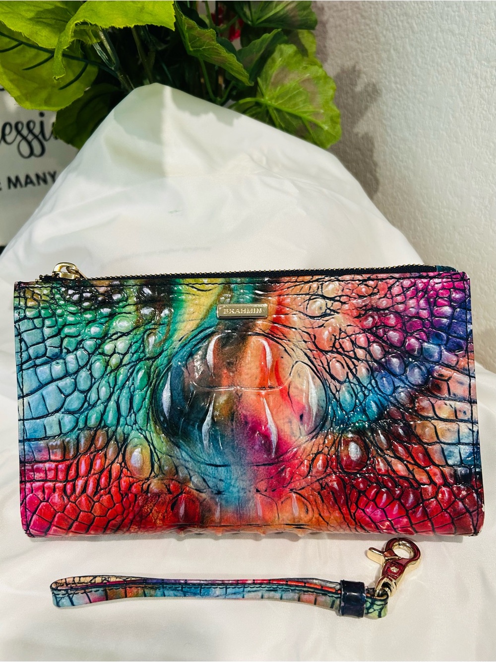 Brahmin Awestruck Daisy Wristlet/Clutch
